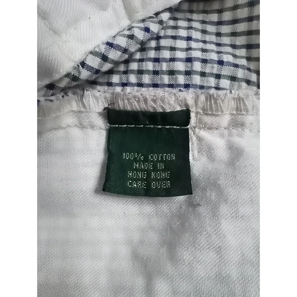 Vintage J Crew Oarsman Mens Shorts Sz 34‎ Plaid Pleated Chino Golf Preppy Dad